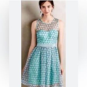 🔹 Moulinette Soeurs Chasia Green Dress for Anthropologie